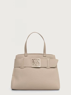 Obrázek produktu Armani Exchange nákupní taška dámská z imitace kůže béžová