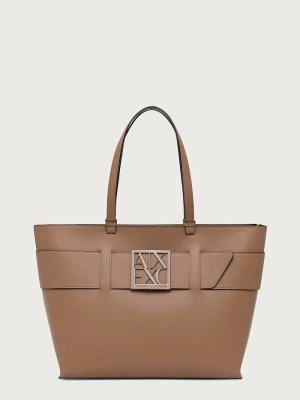 Obrázek produktu Armani Exchange nákupní taška dámská z imitace kůže béžová