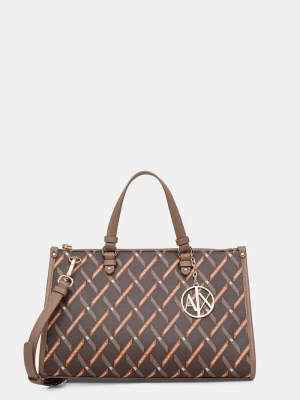 Obrázek produktu Armani Exchange nákupní taška dámská z imitace kůže hnědá