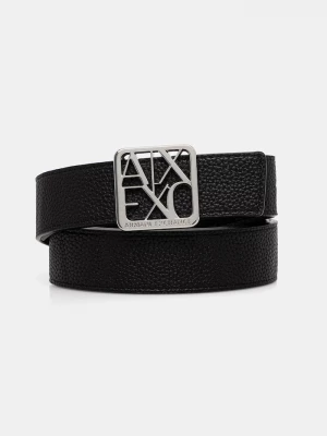 Obrázek produktu Armani Exchange oboustranný pásek dámský z imitace kůže černá