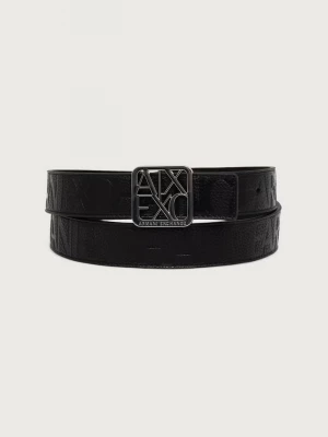Obrázek produktu Armani Exchange oboustranný pásek dámský z imitace kůže černá