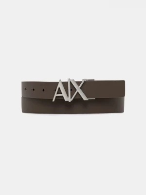 Obrázek produktu Armani Exchange oboustranný pásek pánský kožený hnědá