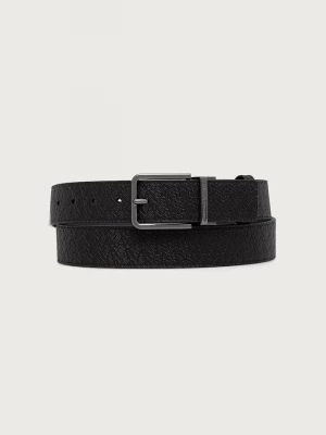 Obrázek produktu Armani Exchange oboustranný pásek pánský z imitace kůže černá