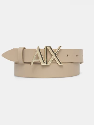 Obrázek produktu Armani Exchange pásek dámský kožený béžová