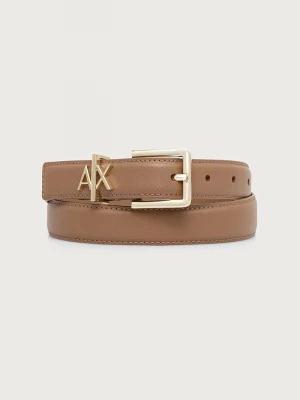 Obrázek produktu Armani Exchange pásek dámský kožený béžová