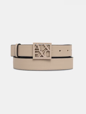 Obrázek produktu Armani Exchange pásek dámský z imitace kůže béžová