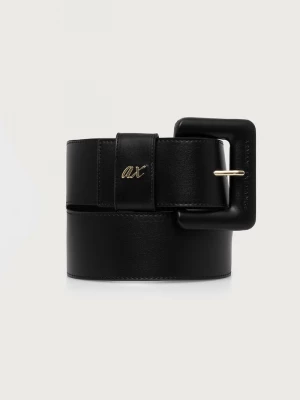 Obrázek produktu Armani Exchange pásek dámský z imitace kůže černá
