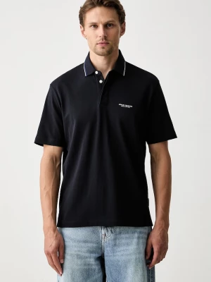 Obrázek produktu Armani Exchange polo pánské bavlněné námořnická modř