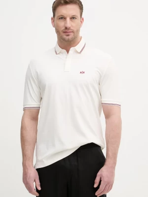 Obrázek produktu Armani Exchange polo pánské s bavlnou béžová
