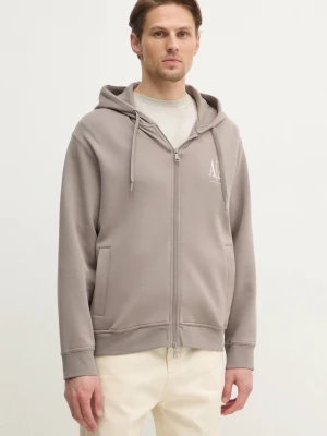 Obrázek produktu Armani Exchange rozepínací mikina s kapucí pánská s bavlnou béžová