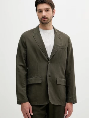 Obrázek produktu Armani Exchange Sako s příměsí lnu Armani Exchange zelená