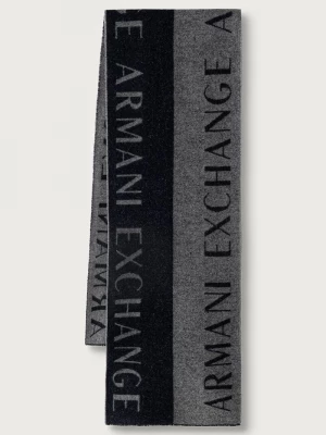 Obrázek produktu Armani Exchange šála pánská s vlnou námořnická modř
