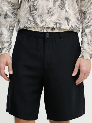 Obrázek produktu Armani Exchange šortky pánské se lnem námořnická modř