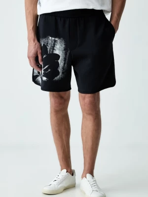 Obrázek produktu Armani Exchange teplákové šortky pánské bavlnou námořnická modř