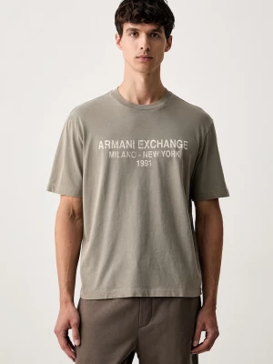 Obrázek produktu Armani Exchange tričko pánské bavlněné béžová