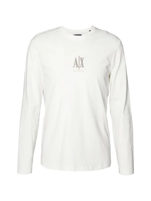 Obrázek produktu ARMANI EXCHANGE Tričko stříbrně šedá / bílá