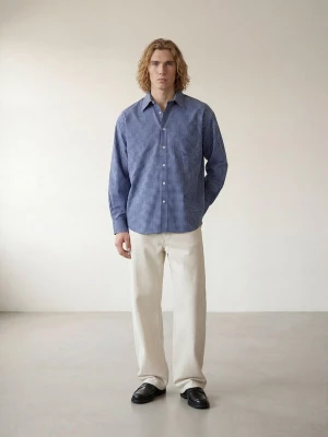 Obrázek produktu ARMIE Košile 'The Carl Blue Check Loose Shirt' modrá