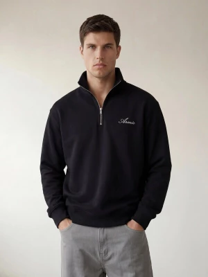 Obrázek produktu ARMIE Mikina 'The Charlie Half-Zip Sweatshirt' černá