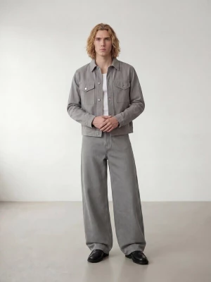 Obrázek produktu ARMIE Přechodná bunda 'The Victor Tall Denim Jacket' šedá