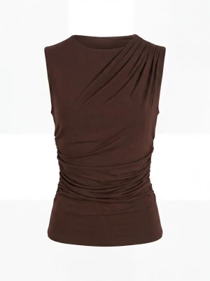 Obrázek produktu ARMIE Top 'The Julia Pleat Slim-Fit Top' hnědá