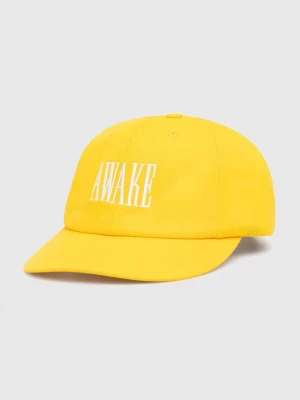 Obrázek produktu Awake NY Bavlněná baseballová čepice Awake NY Logo Hat žlutá