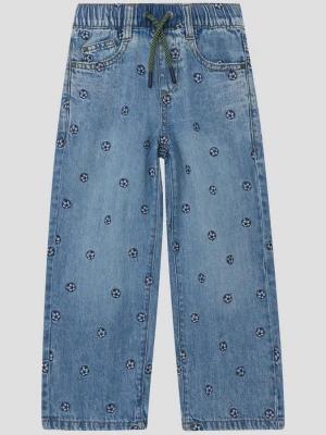 Obrázek produktu Baggy džíny / Relaxed Fit / Mid Rise / Wide Leg / Výšivka s.Oliver modrá
