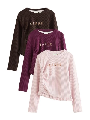 Obrázek produktu Baker by Ted Baker Tričko kaštanově hnědá / zlatá / bobule / světle růžová