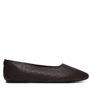 Obrázek produktu Baleríny Calvin Klein Oblique Ballerina Cut Lth HW0HW03033 Bordó