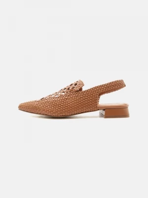 Obrázek produktu Baleríny s otevřenou patou Souliers Martinez hnědá