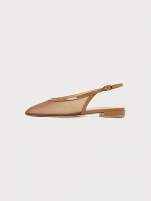 Obrázek produktu Baleríny s otevřenou patou Stuart Weitzman béžová