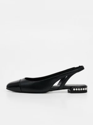 Obrázek produktu Baleríny s otevřenou patou Stuart Weitzman černá