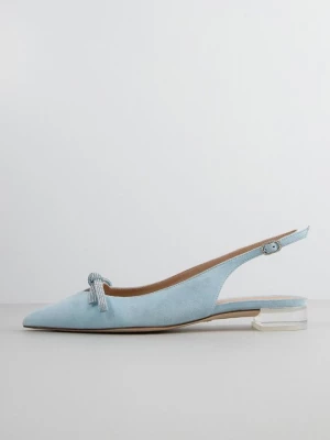 Obrázek produktu Baleríny s otevřenou patou Stuart Weitzman světle modrá