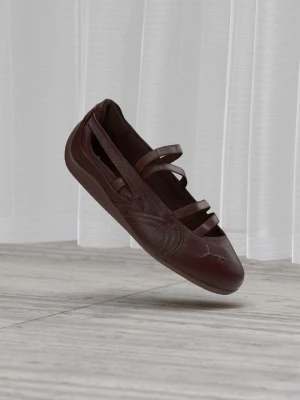 Obrázek produktu Baleríny s páskem Puma hnědá