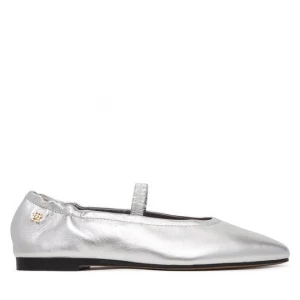 Obrázek produktu Baleríny Tommy Hilfiger Silver Lth Ellastic Ballerina FW0FW09466 Stříbrná