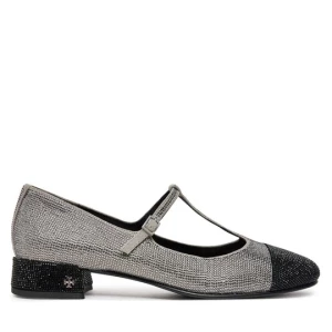 Obrázek produktu Baleríny Tory Burch Cap-Toe T-Strap Pave Heeled 159830 Stříbrná