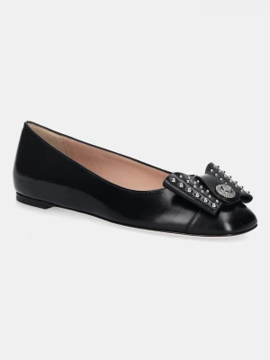 Obrázek produktu Bally Kožené baleríny Bally B-BOW-STUDS černá