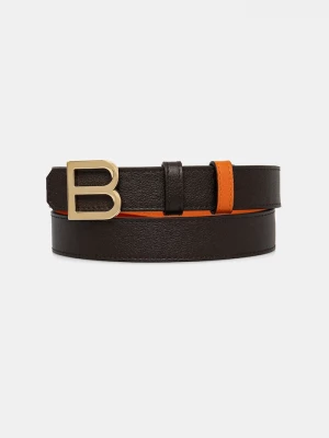 Obrázek produktu Bally Oboustranný kožený pásek Bally oranžová