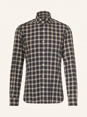 Obrázek produktu Barba Napoli Flanelová Košile Slim Fit tmavě šedá / béžová