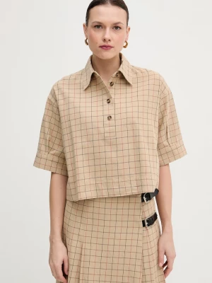 Obrázek produktu Barbour Bavlněná halenka Barbour Hollington béžová