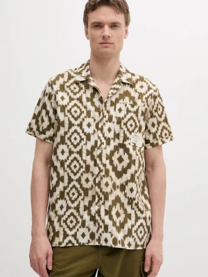 Obrázek produktu Barbour Bavlněná košile Barbour Homelane Printed S/S Relaxed Fit Shirt zelená