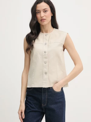 Obrázek produktu Barbour jednořadá vesta dámská bavlněná Daya béžová
