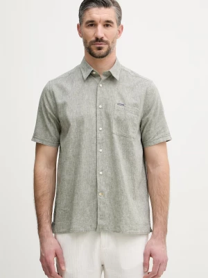 Obrázek produktu Barbour košile pánská se lnem Shirt Dept - Summer zelená