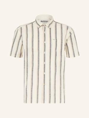 Obrázek produktu Barbour Košile S Krátkým Rukávem Barkend Relaxed Fit S Lnem béžová / velbloudí / tmavě šedá