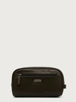 Obrázek produktu Barbour Kosmetická taštička pánská kožená zelená
