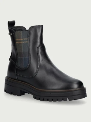 Obrázek produktu Barbour kotníkové Chelsea boty dámské kožené Amberley černá