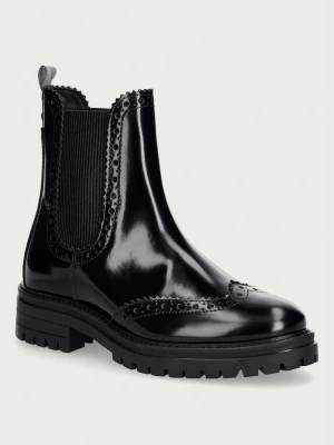 Obrázek produktu Barbour kotníkové Chelsea boty dámské kožené Fawne černá