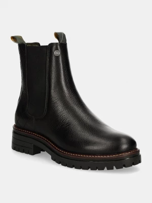 Obrázek produktu Barbour Kožené kotníkové boty Barbour Evie černá