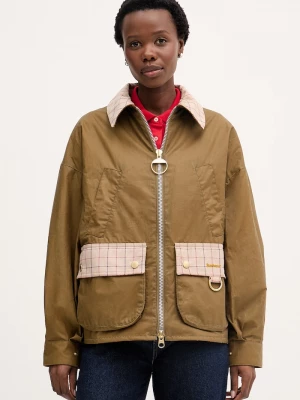 Obrázek produktu Barbour krátká bunda dámská bavlněná Launton béžová