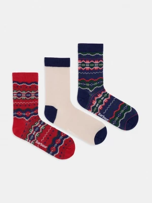 Obrázek produktu Barbour ponožky dámské s bavlnou 3-pack námořnická modř