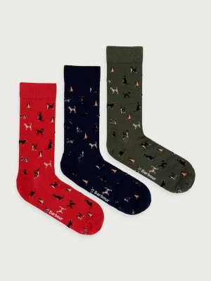 Obrázek produktu Barbour ponožky pánské s bavlnou 3-pack zelená